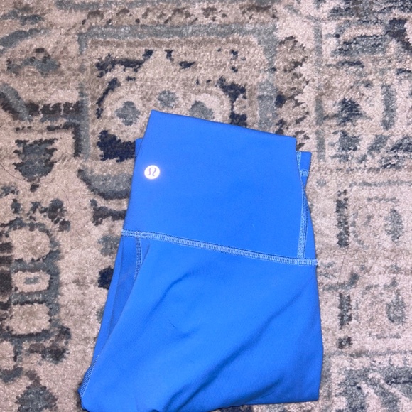 Size 2 Lululemon Wunder Under High Rise Tight 28” Blue Nile - Picture 5 of 5